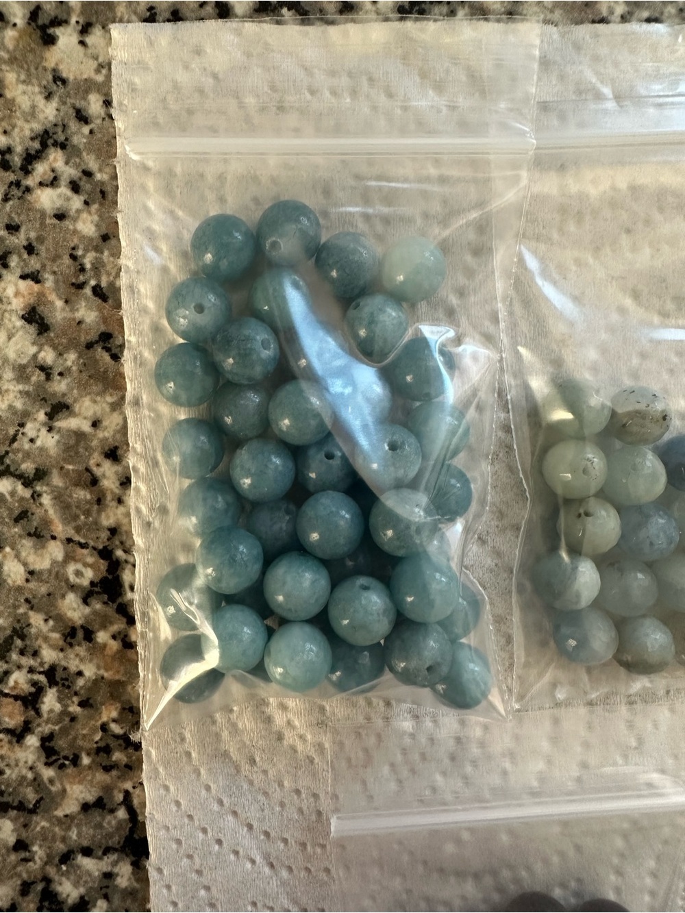 Assorted Beads Gemstone Blues Purples DIY Jewelry Bracelets NWOT - Picture 2 of 9